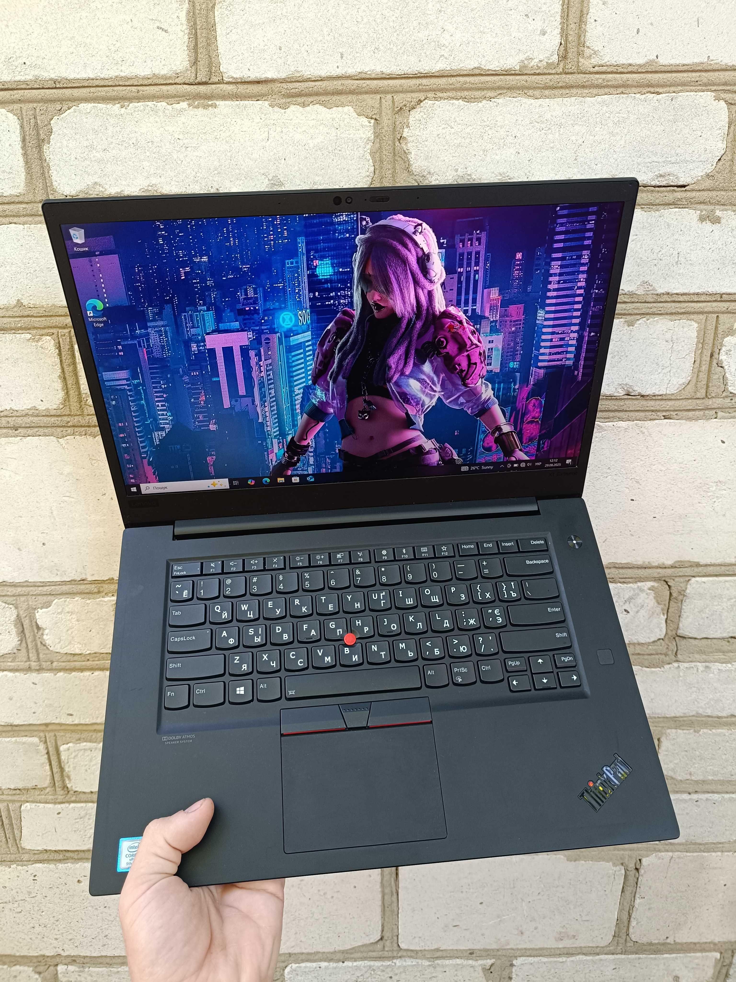 з Face ID 1.7кг Ігровий ноутбук Lenovo X1 i7 9850H/32/512/GTX 1650 4GB