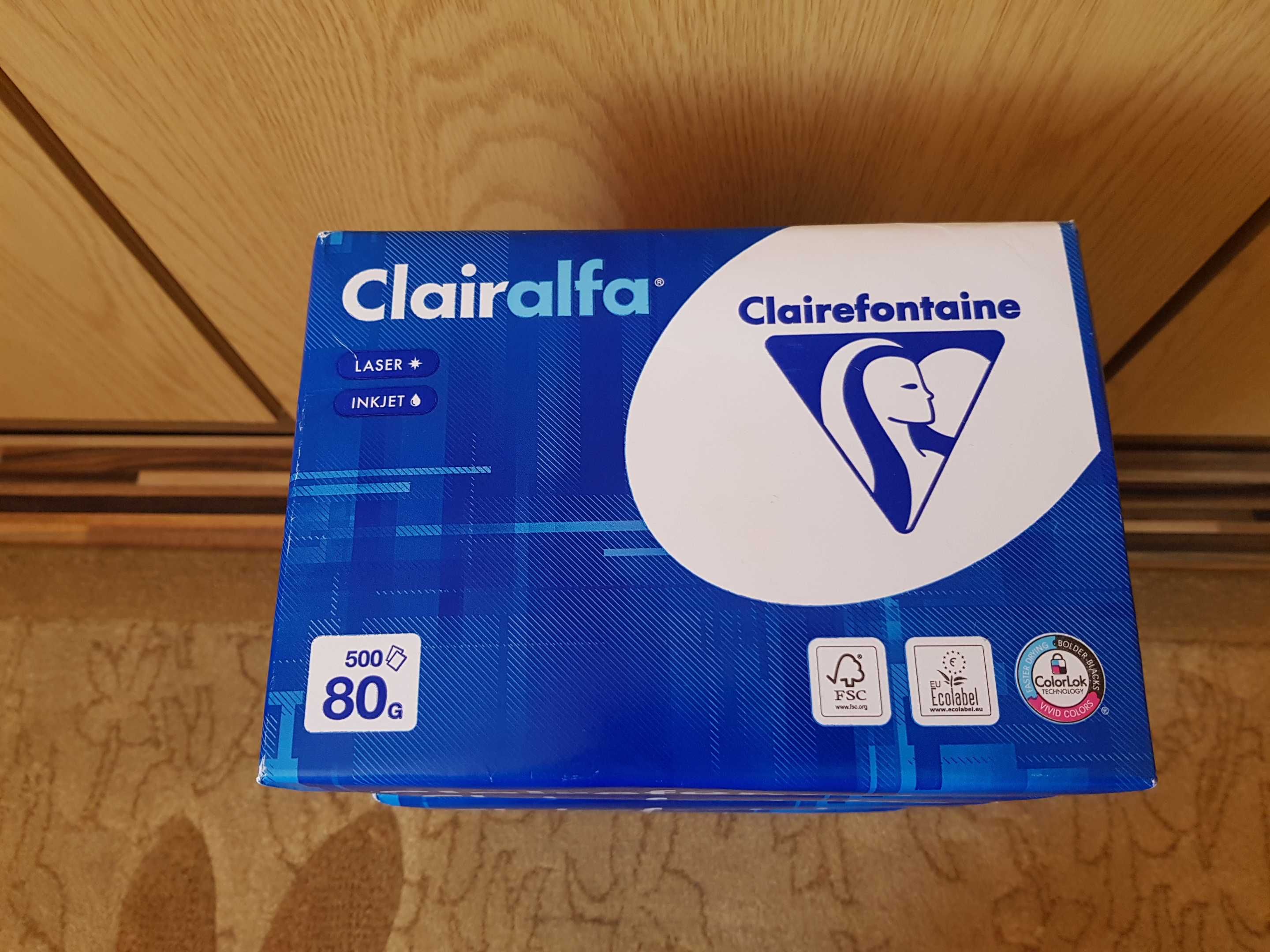 Papier biurowy Clairefontaine Clairalfa 1910C A5 biały 500 stron 80 g