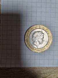 Коллекционное монета 2 фунта стерлинга