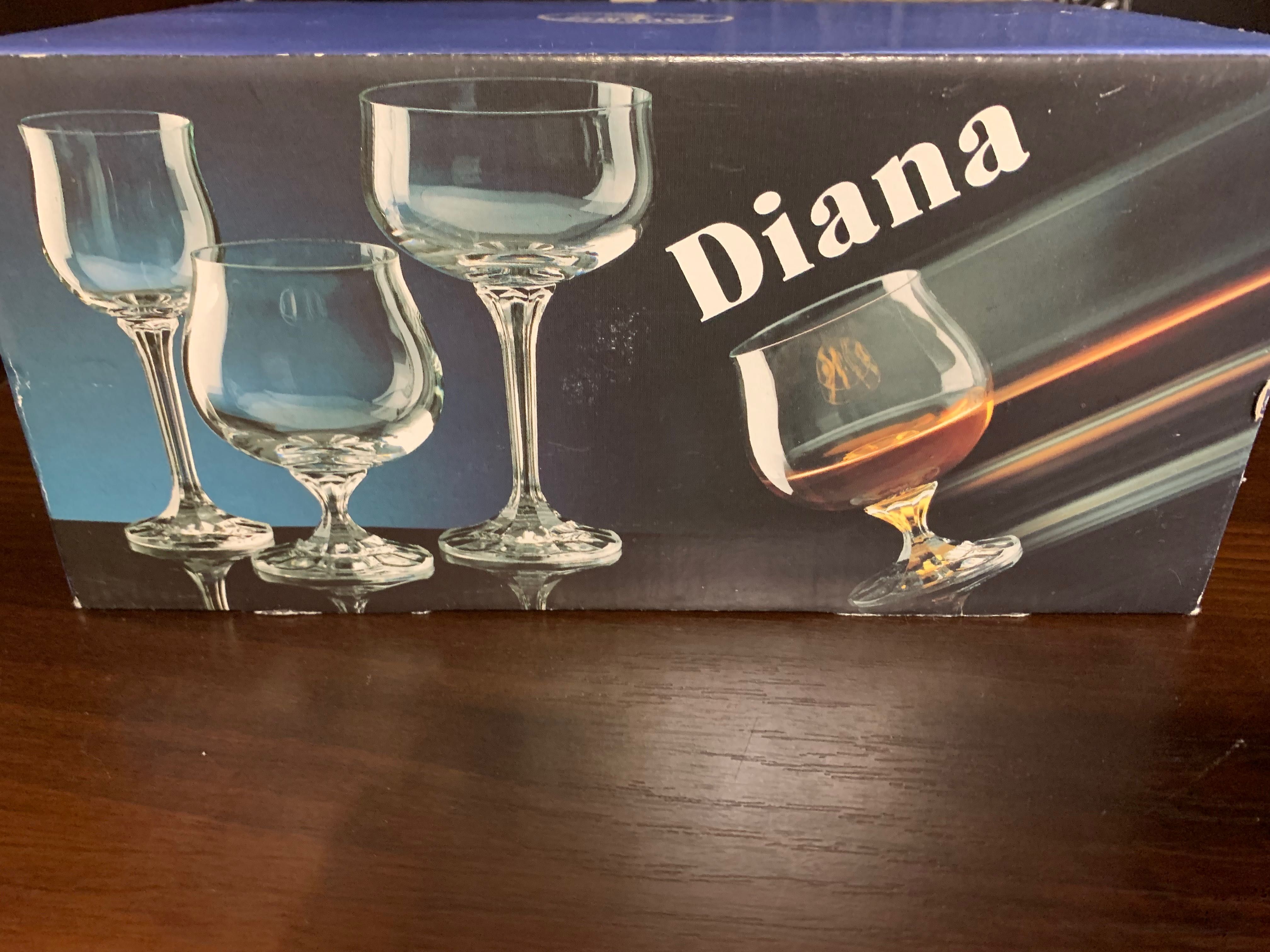 Набір келихів для коньяку (бренді) Diana від Bohemia, 5 штук.