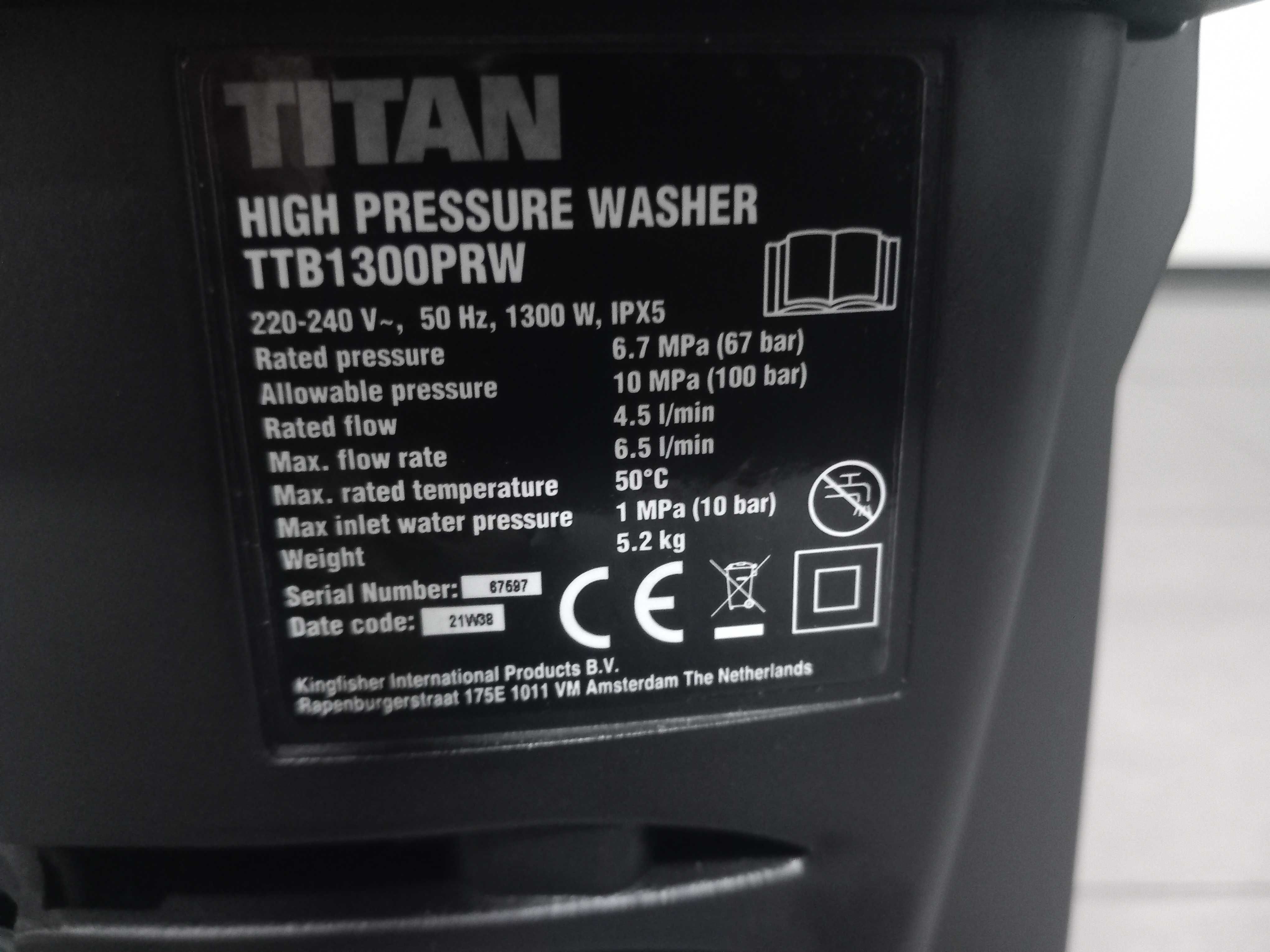 Myjka ciśnieniowa Titan poręczna mocna !!
