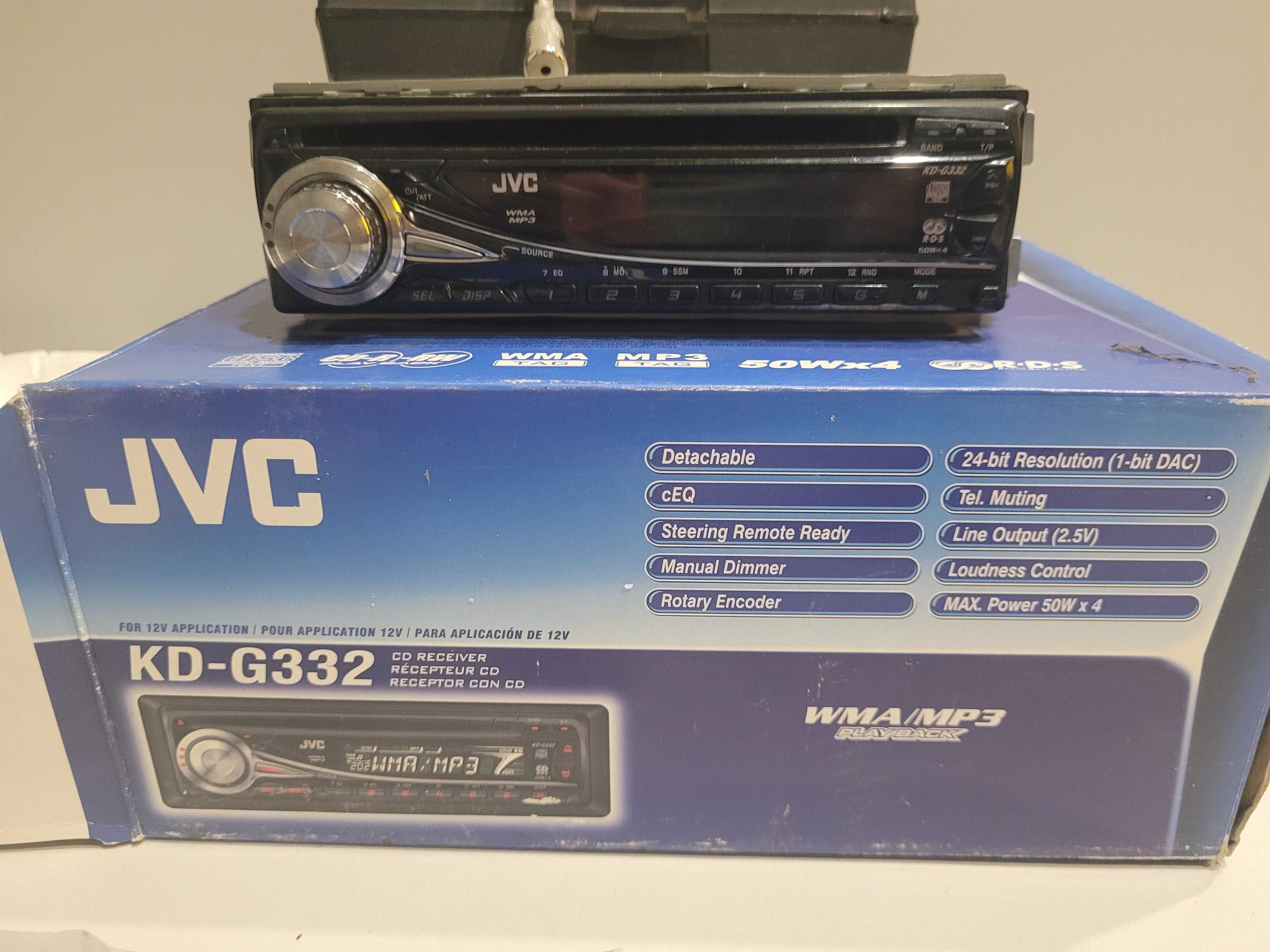 Jvc kd-g332 radio cd plus kostka iso