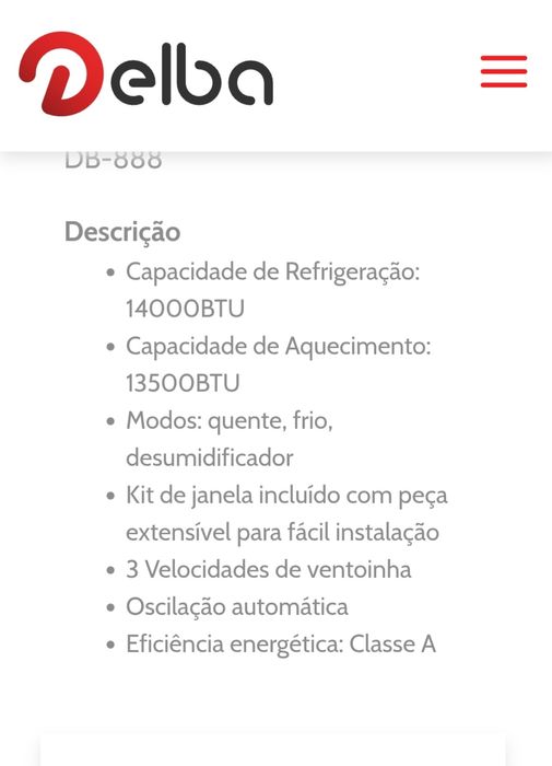 Ar condicionado portátil