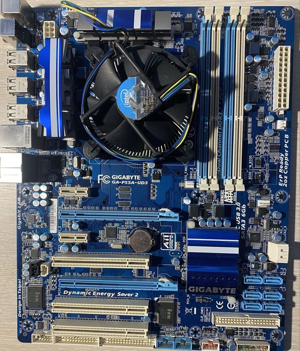 Материнська плата Gigabyte GA-P55A-UD3 Intel Core i5 760 socket 1156