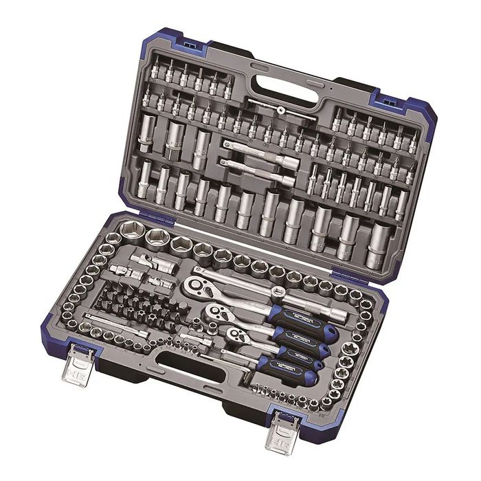 Набір інструментів професійний 1/4" і 3/8" і 1/2" 151 од.Haisser BLACK