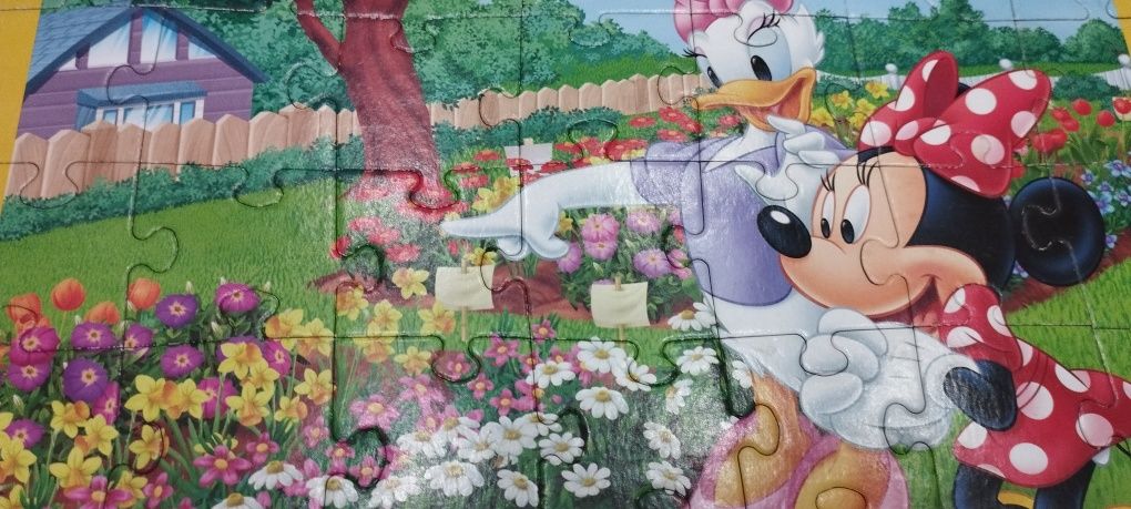 Puzzle Trefl 9w1 348 puzzle Myszka Miki kompletne w 100%, brak pudełka