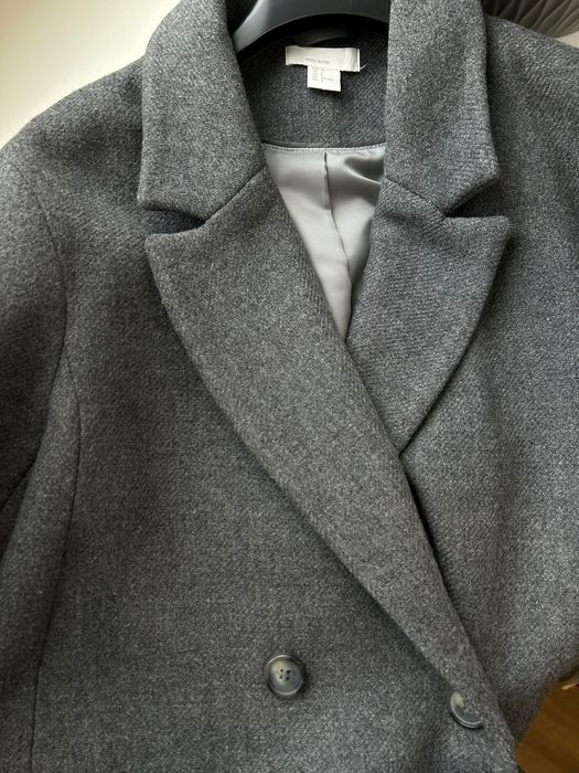 Оверсайз шерстяне пальто hm h&m