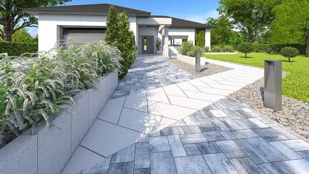 Kostka brukowa/ Płyty tarasowe/ Ogrodzenia/ Palisady/ Obrzeża