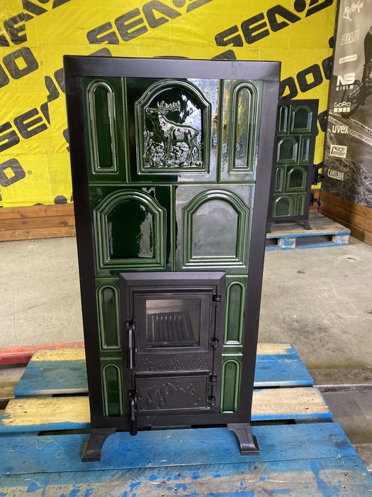 Piec kaflowy koza kaflowa kominek wolnostojący