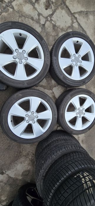 Felgi aluminiowe 17 5x112 et 51 Audi a3 a4 opony letnie gratis