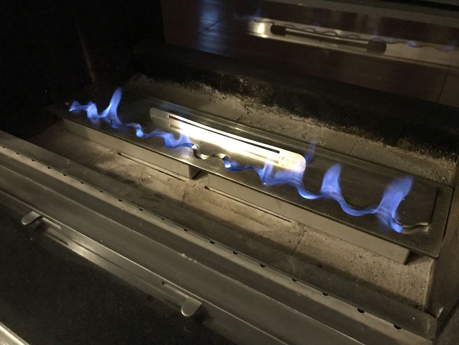 Wkład biokominka 80 cm nierdzewka do kominka