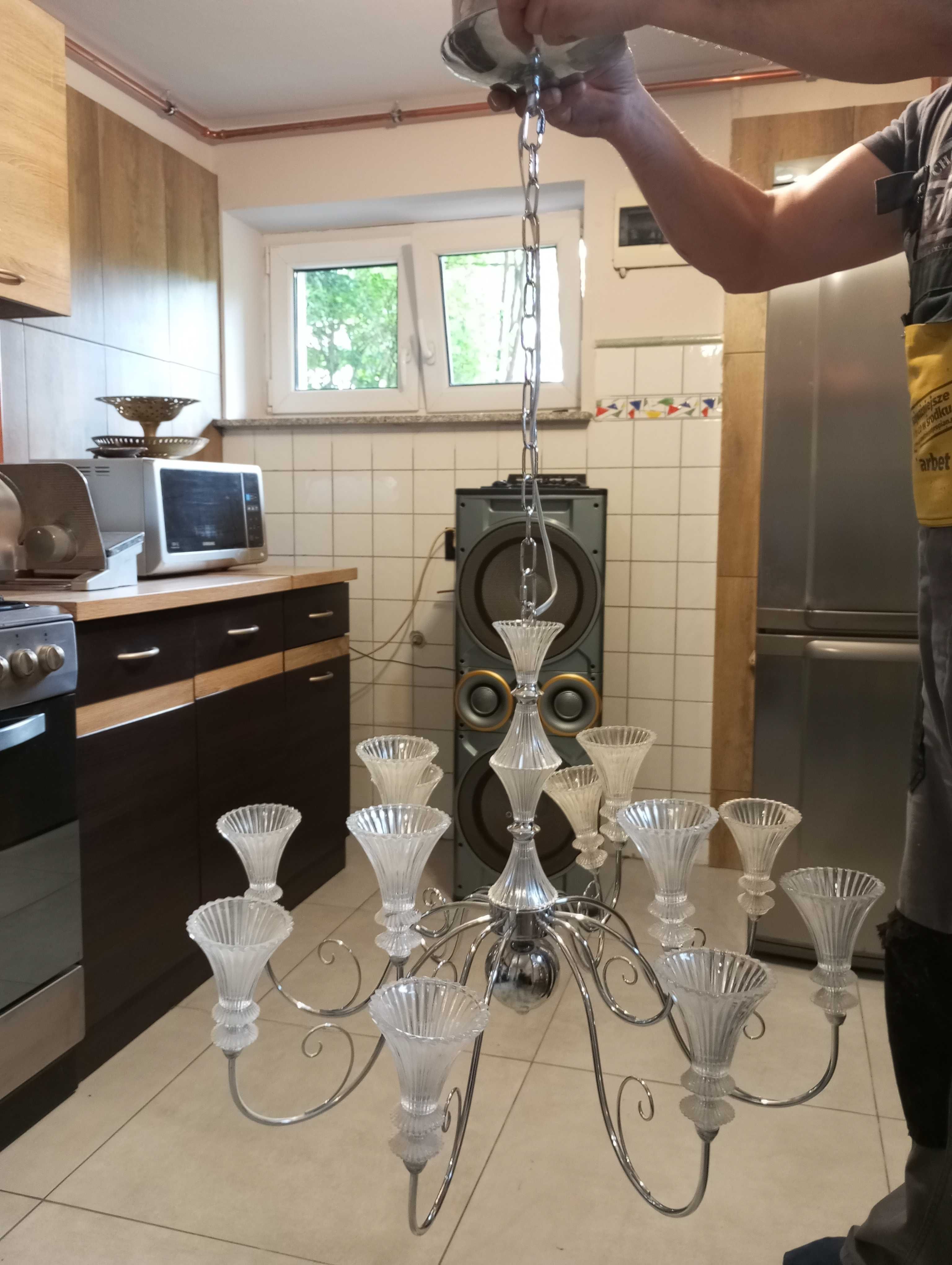 Lampa,sufitowa wisząca żyrandol pająk