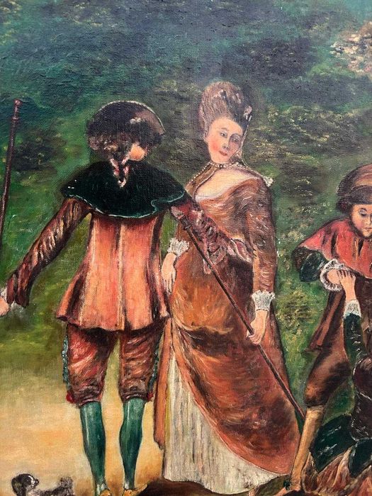 Obraz, arystokraci na spacerze #9152 Stylowy Węgrów