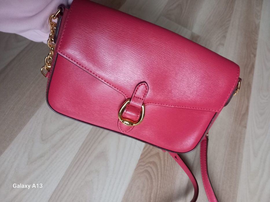 Ralph Lauren torebka oryginalna skóra saffiano
