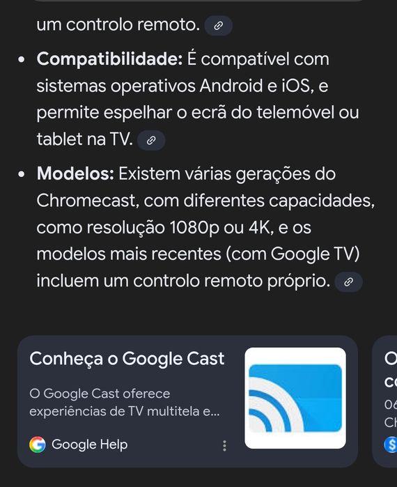 Google Chromecast 3 em bom estado