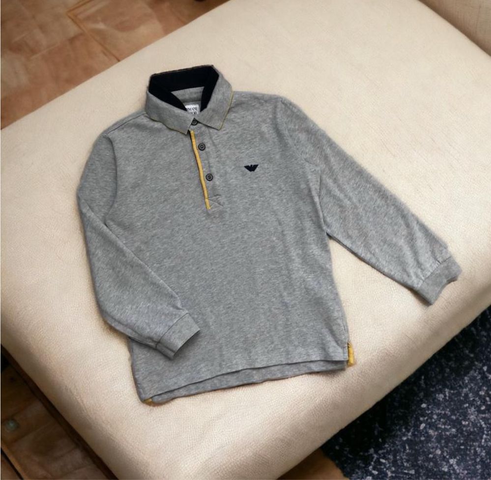 оригінальний лонгслів, кофта Armani Junior на хлопчика 10 років