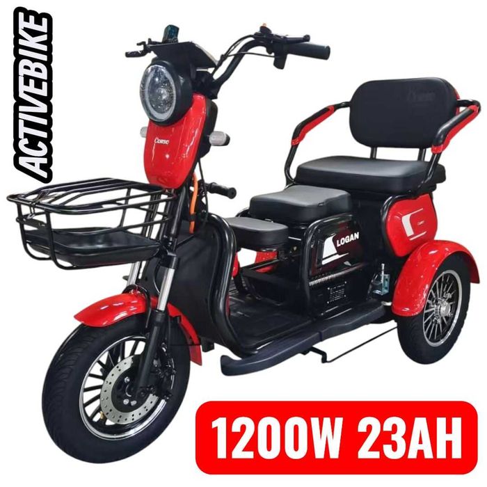 Електричний трицикл Corso Logan (1000W, 72V/20Ah)