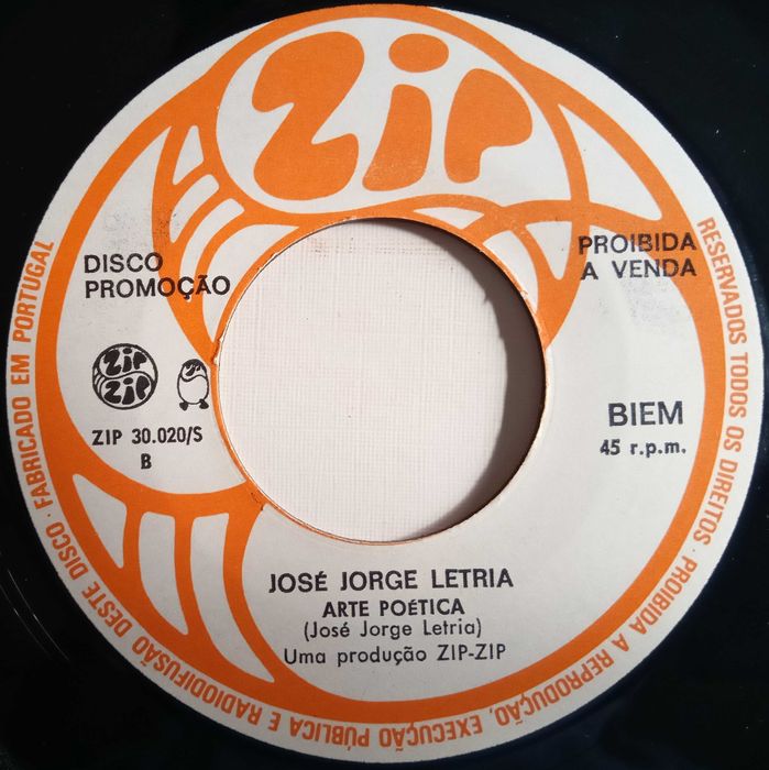 José Jorge Letria	- - - - -	Pare, Escute e Olhe	- - - - -	Single