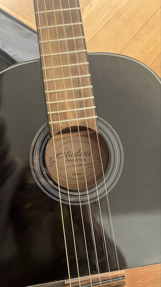 Gitara 1/2 Gewa student, czarne laminowanie