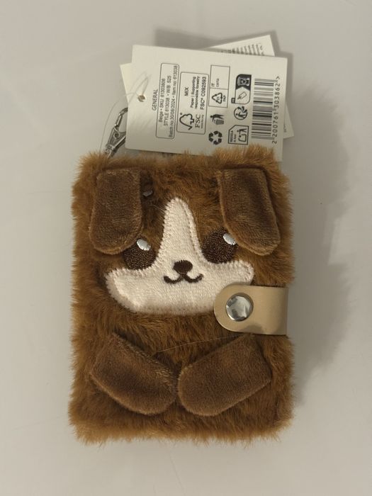 Puszysty mini notes z pieskiem