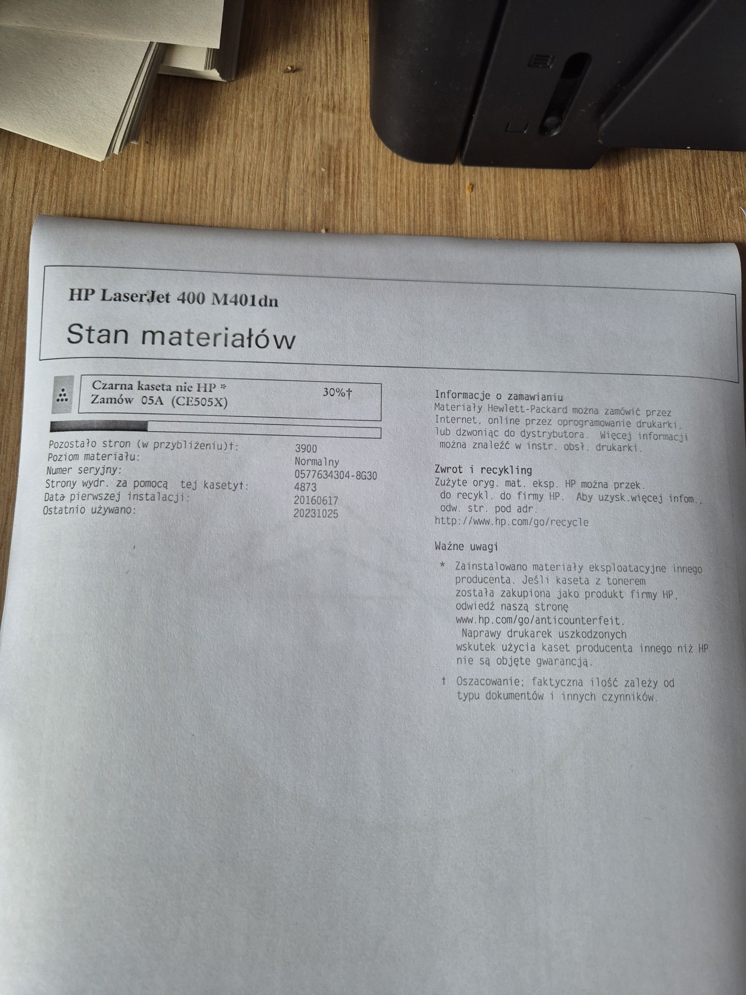 Drukarka Laser Jet Pro 400 M401dn