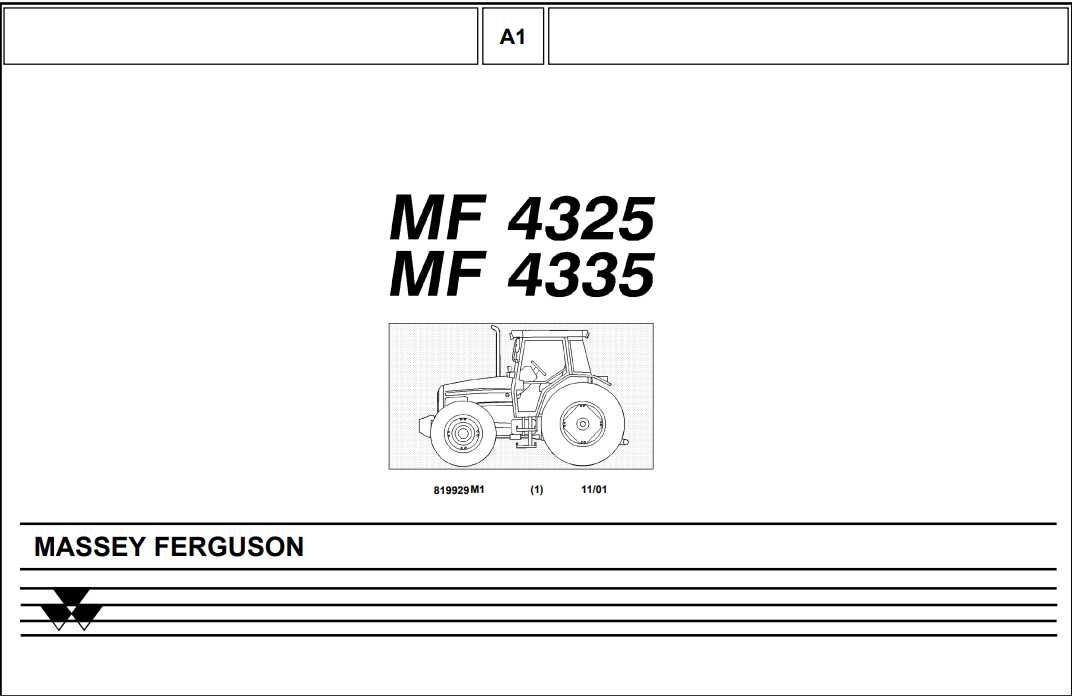 Katalog części Massey Ferguson 4325, 4335