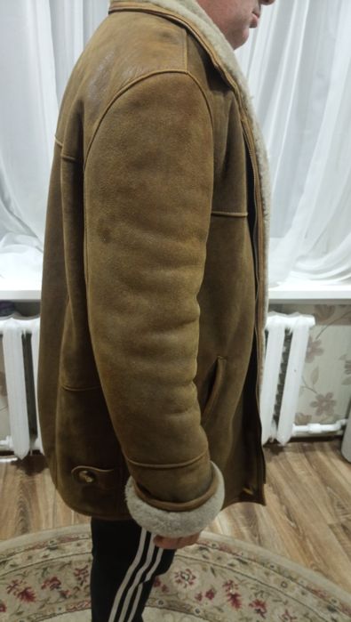 Дублянки чоловіча натуральна з натуральним хутром.