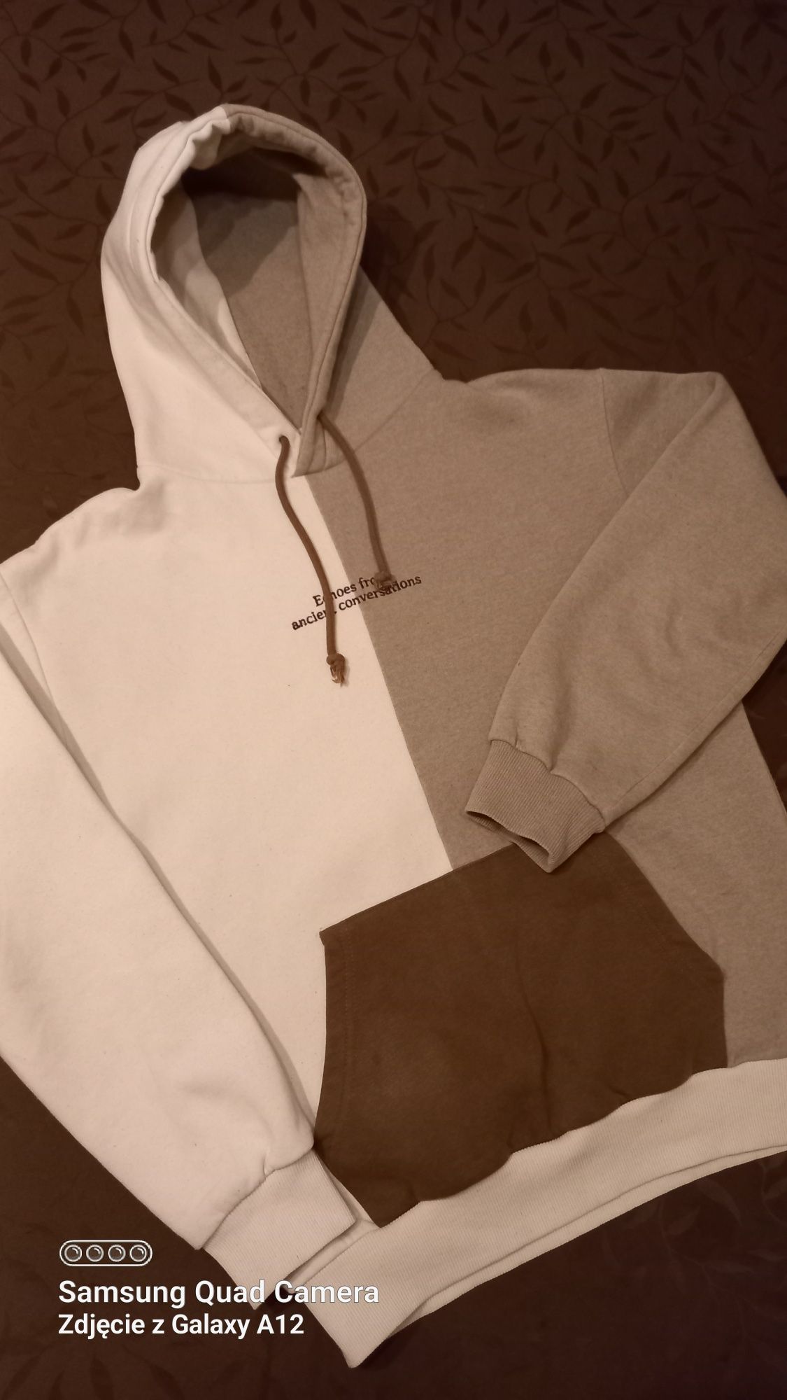 Bluza młodzieżowa Pull&Bear M-L beżowa 170-176 Jak Nowa