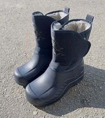 Чоботи , дутики чоловічі на липучці. Колір хак, чорні і та сині 41-46