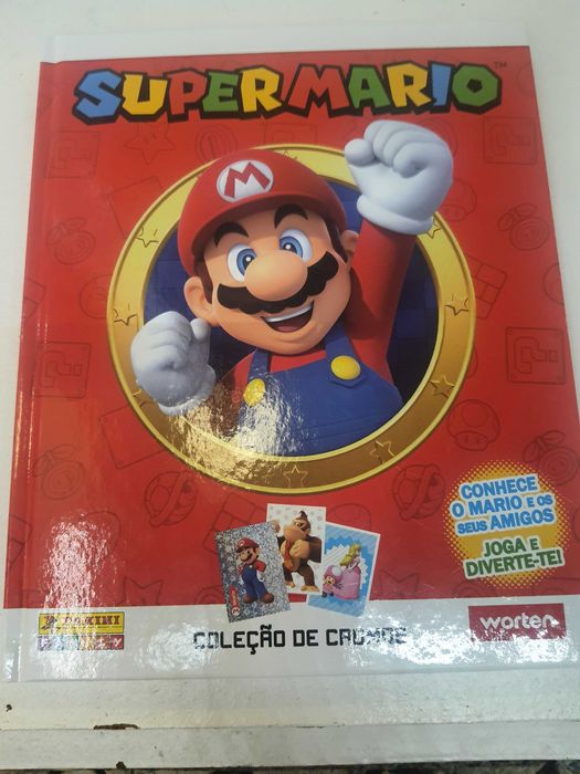 Caderneta cromos super Mario nova