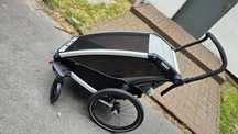 Powystawowa 2w1 Przyczepka rowerowa wózek Thule Chariot Lite 1 Agave