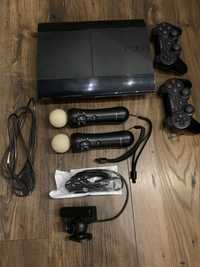 Playstation 3 mini + kinect +  move+21 gier