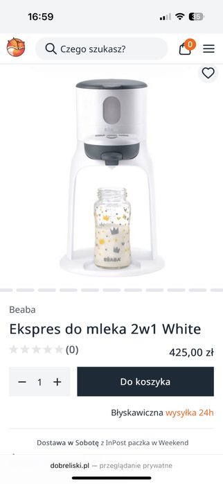 Ekspres do mleka/pogdrzewacz do wody Beaba