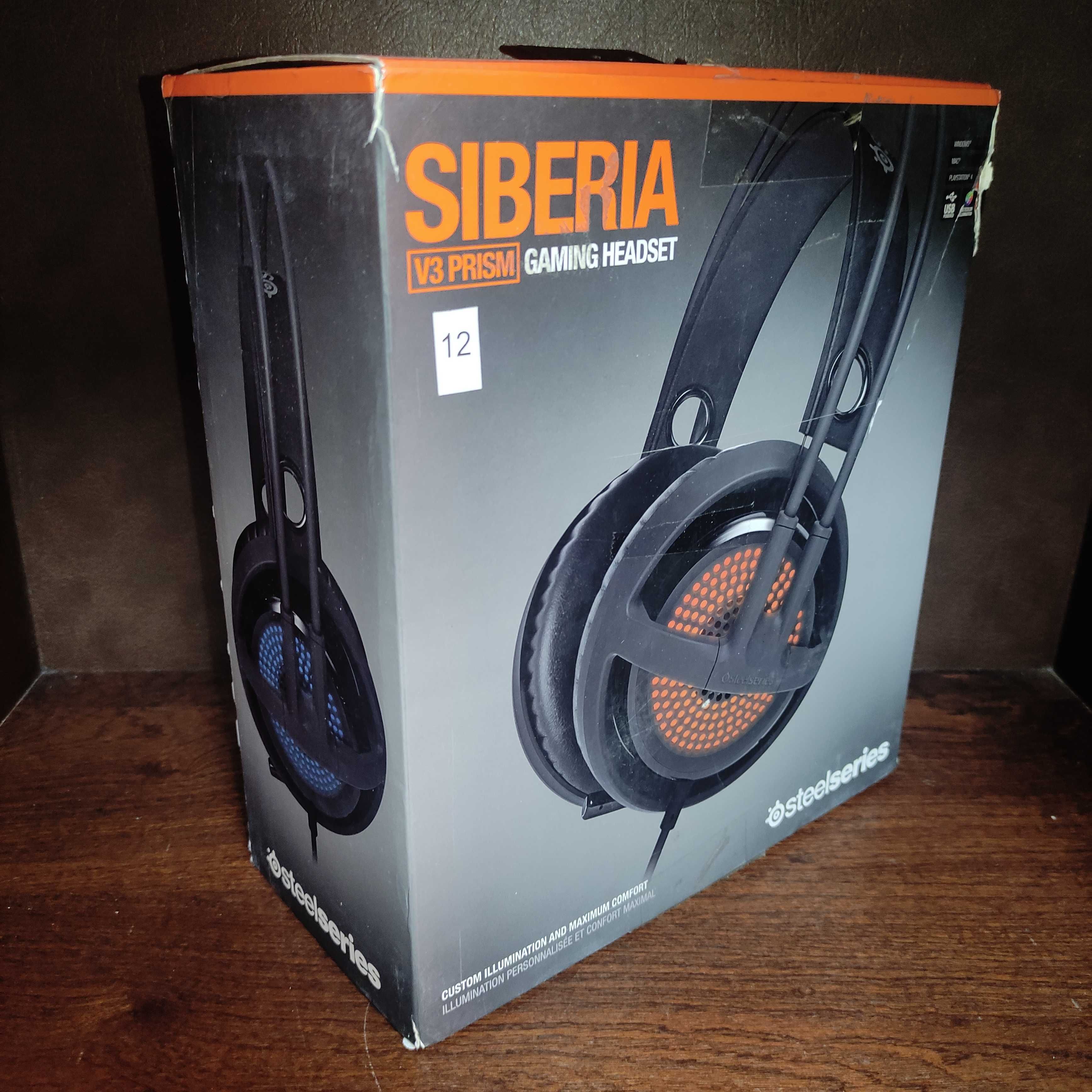 USB Игровая гарнитура SteelSeries Siberia v3 Prism микрофон, подсветка