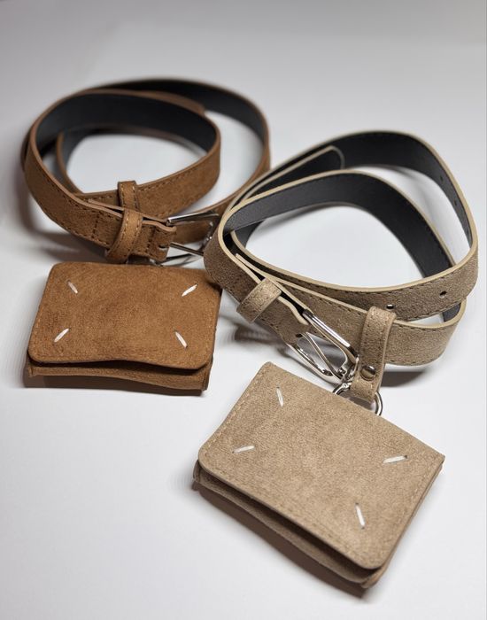 Замшевий ремінь Maison Margiela з гаманцем