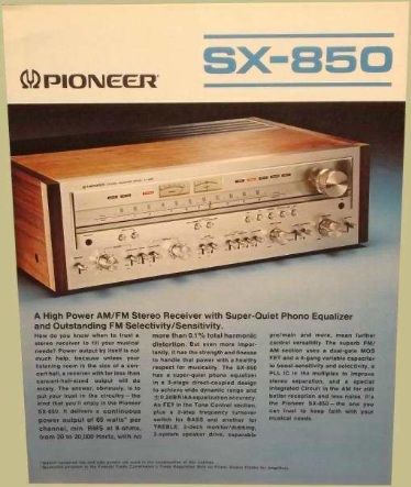 Amplificador receiver Pioneer SX-850