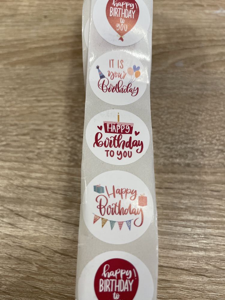 Autocolantes / Stickers em rolo para Festas / Negócio