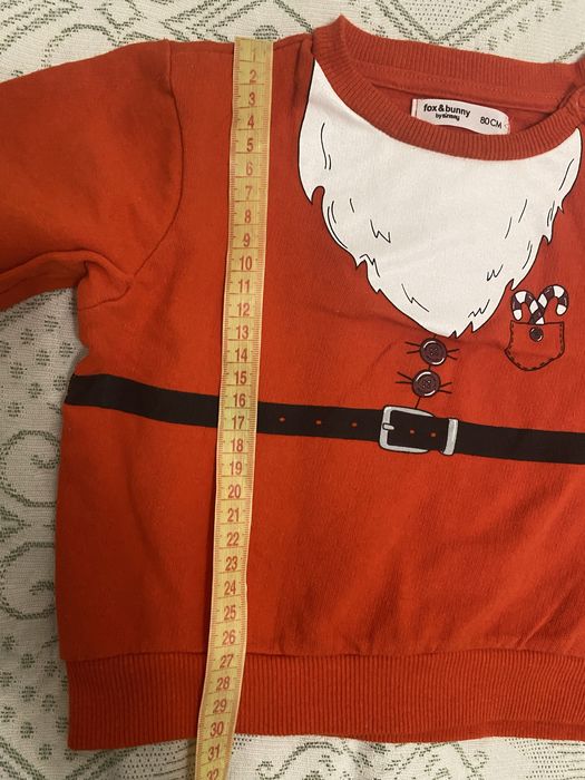 Новорічний светрик для хлопчика 9-12 місяців