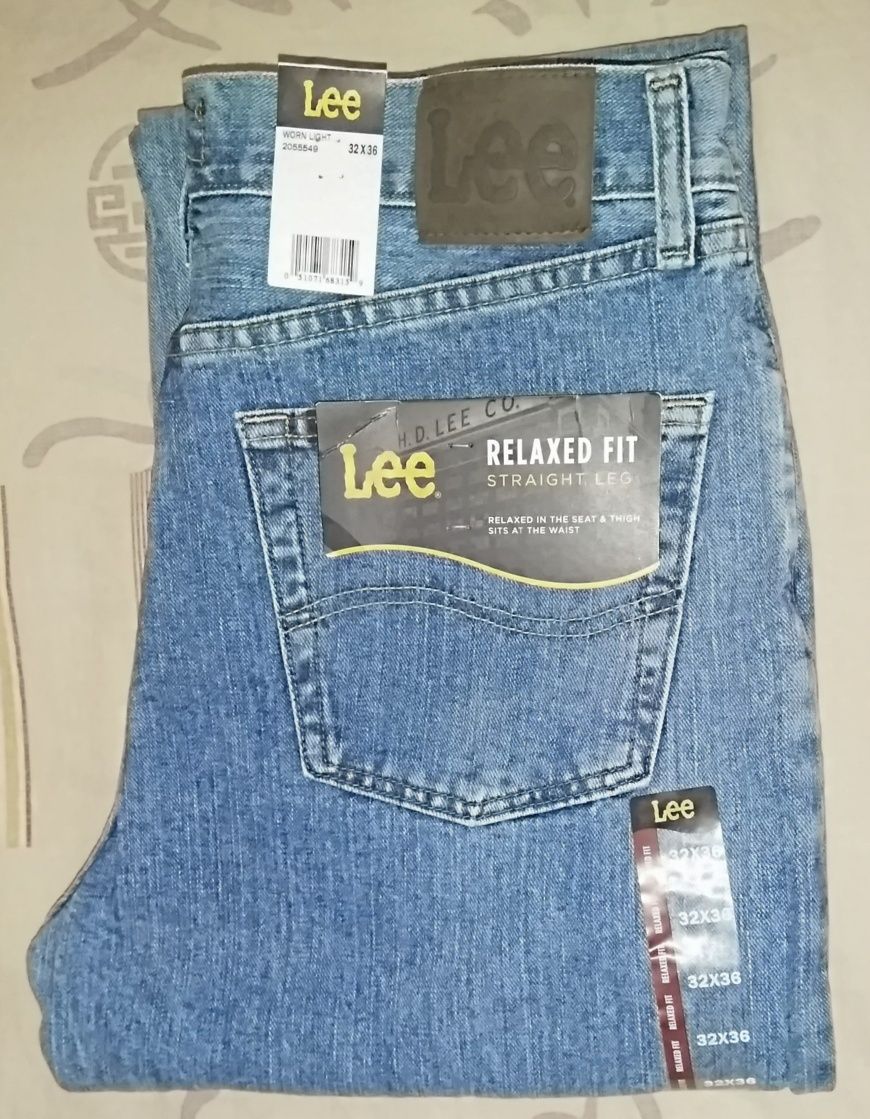 Lee® Relaxed Jeans Original модель Worn Light