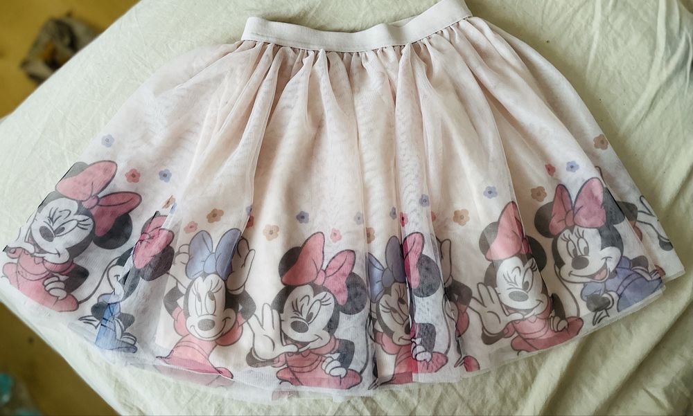 Spodniczka myszka Minkie Disney. Pudrowy róż, 134