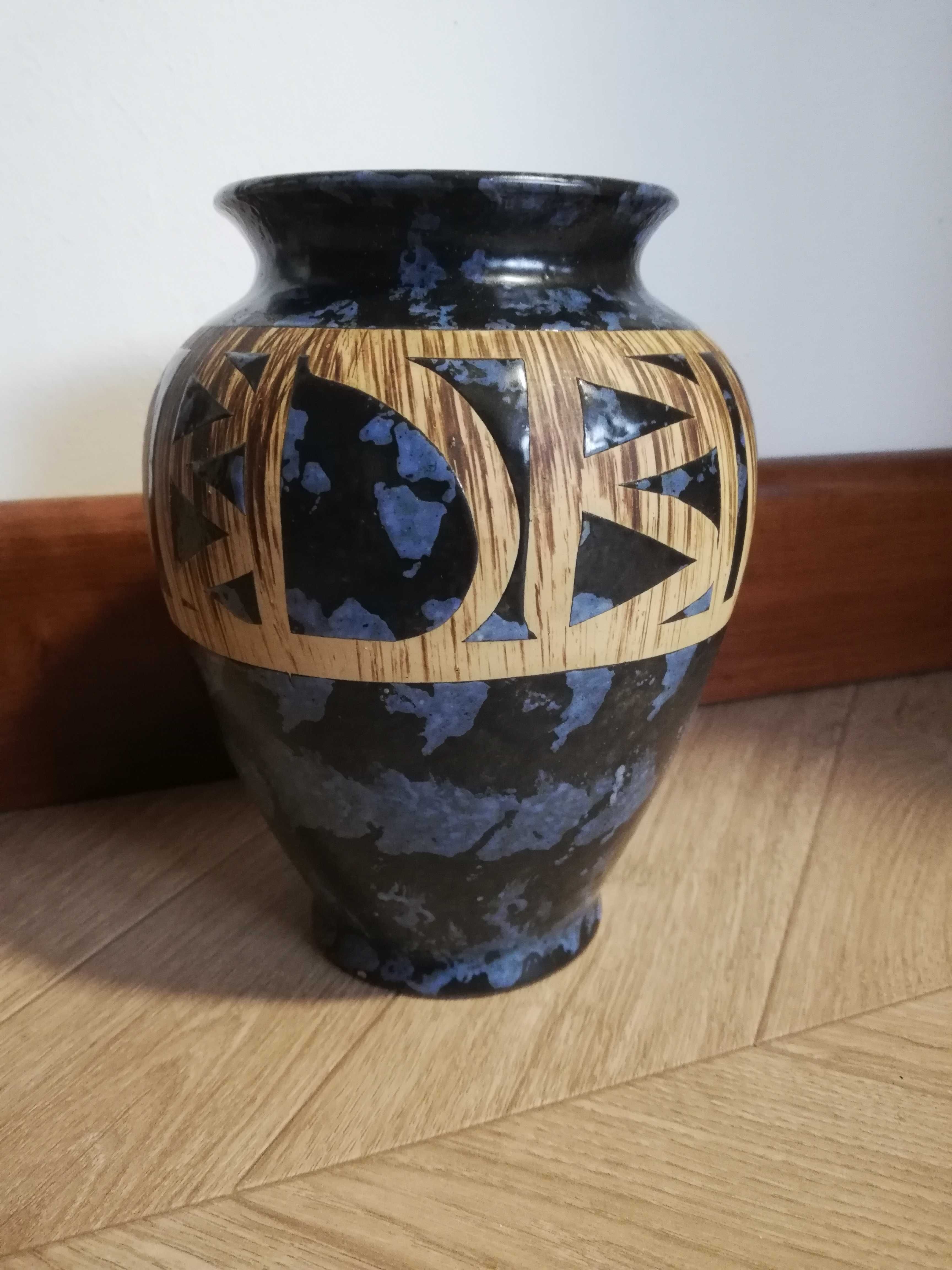 Wazon ceramiczny Sawa jak kamień i drewno