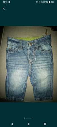 Spodnie spodenki jeansowe rozm 62 jeans