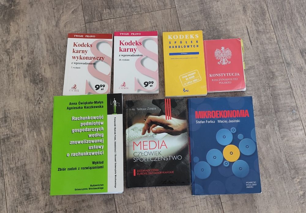 Książki rachunkowość mikroekonomia kodeks karny