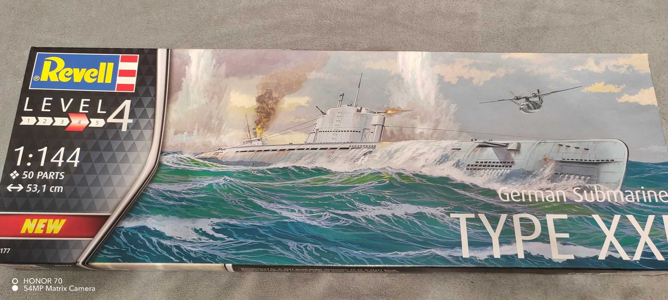 Revell nowy model okrętu U-boot  Typ XXI skala 1:144