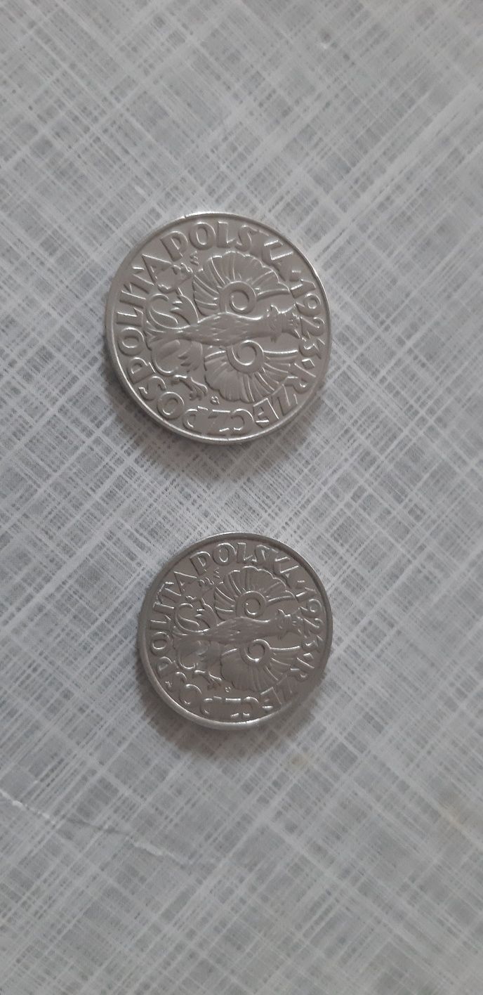 Rzeczpospolita Polska 1923 rok monety 20 gr 50 gr