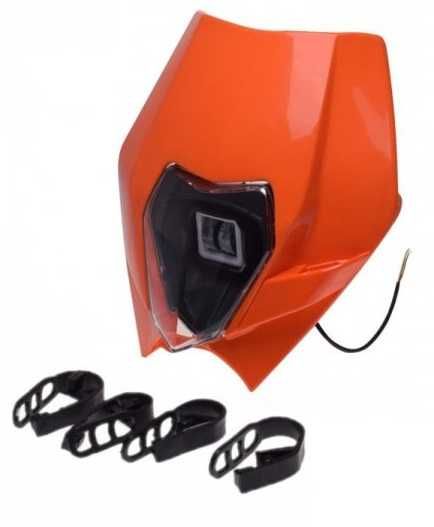 Lampa LED owiewka KTM EXC EXC-F XC 2010-13 biała/orange