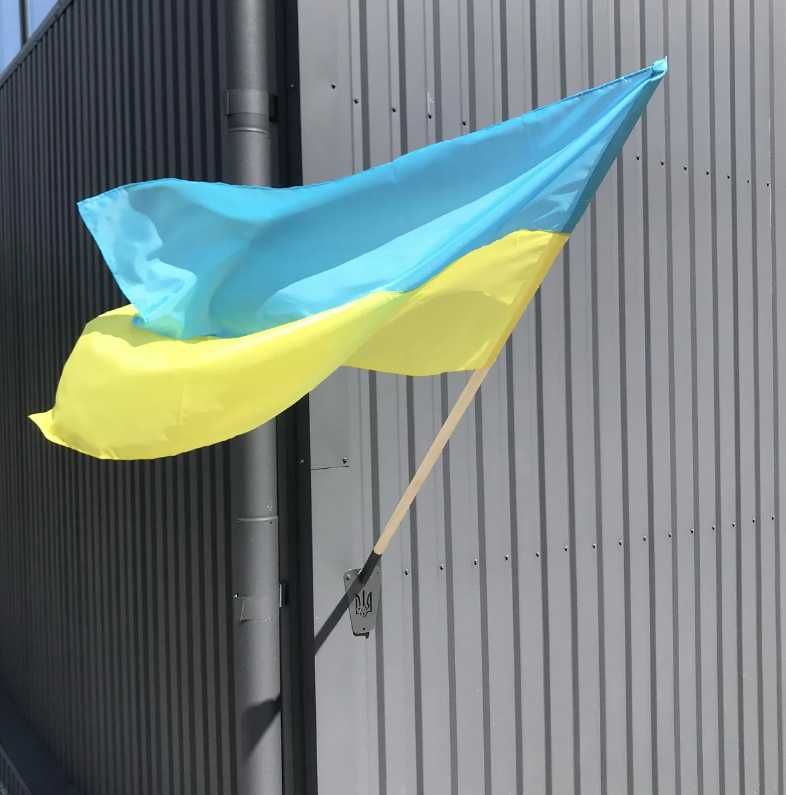 Тримач для прапора Тризуб Україна Флагшток держатель флага