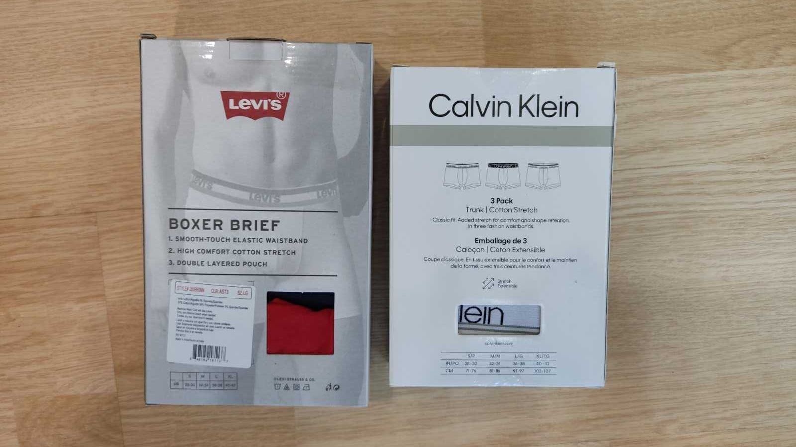 Продам ком-ти якісних трусів - Calvin Klein i Levis- по 3шт.Оригінал .