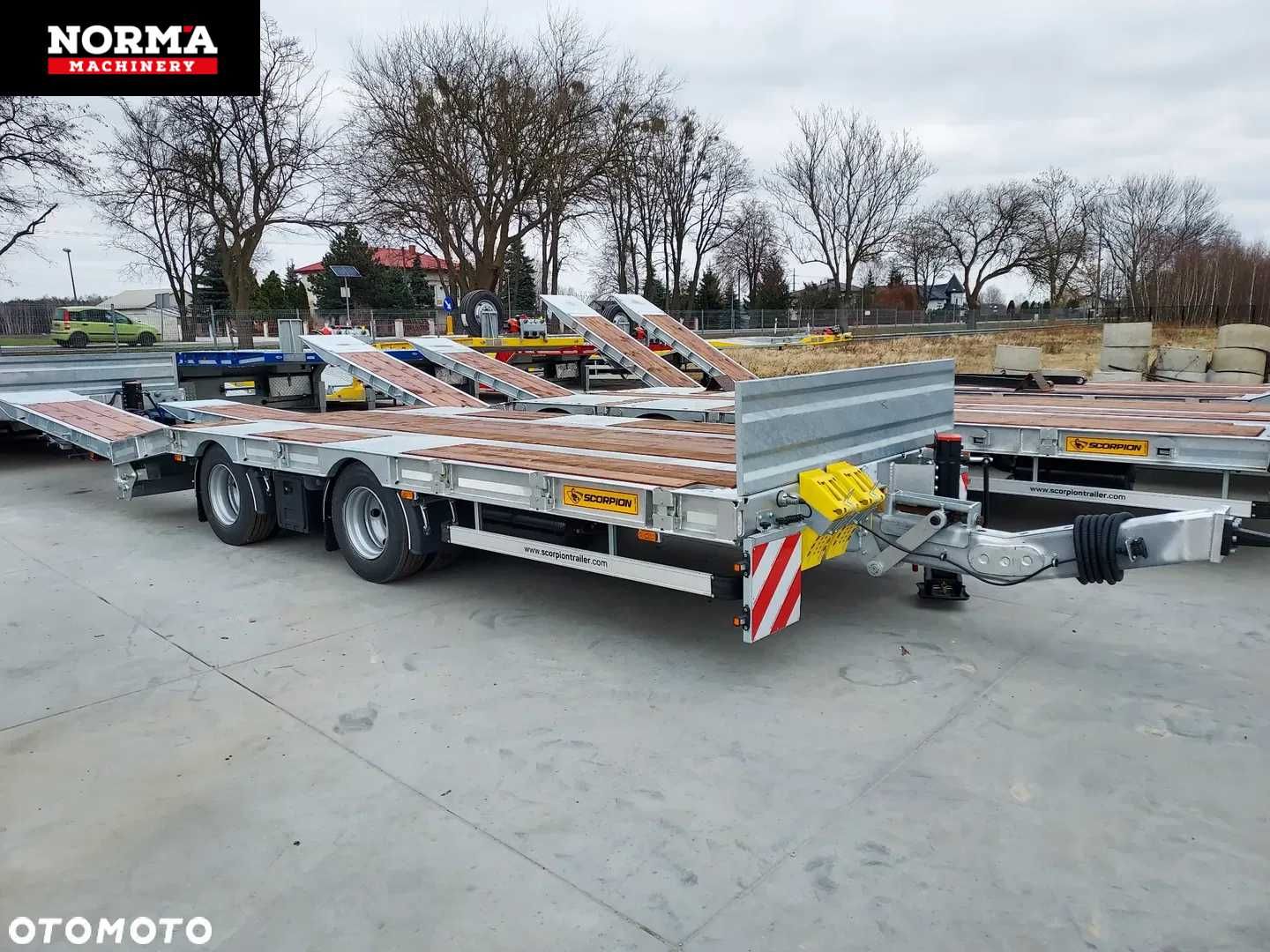 Przyczepa Scorpion Tandem PROMOCJA, 2 osie, najazdy, ocynk 2024r.