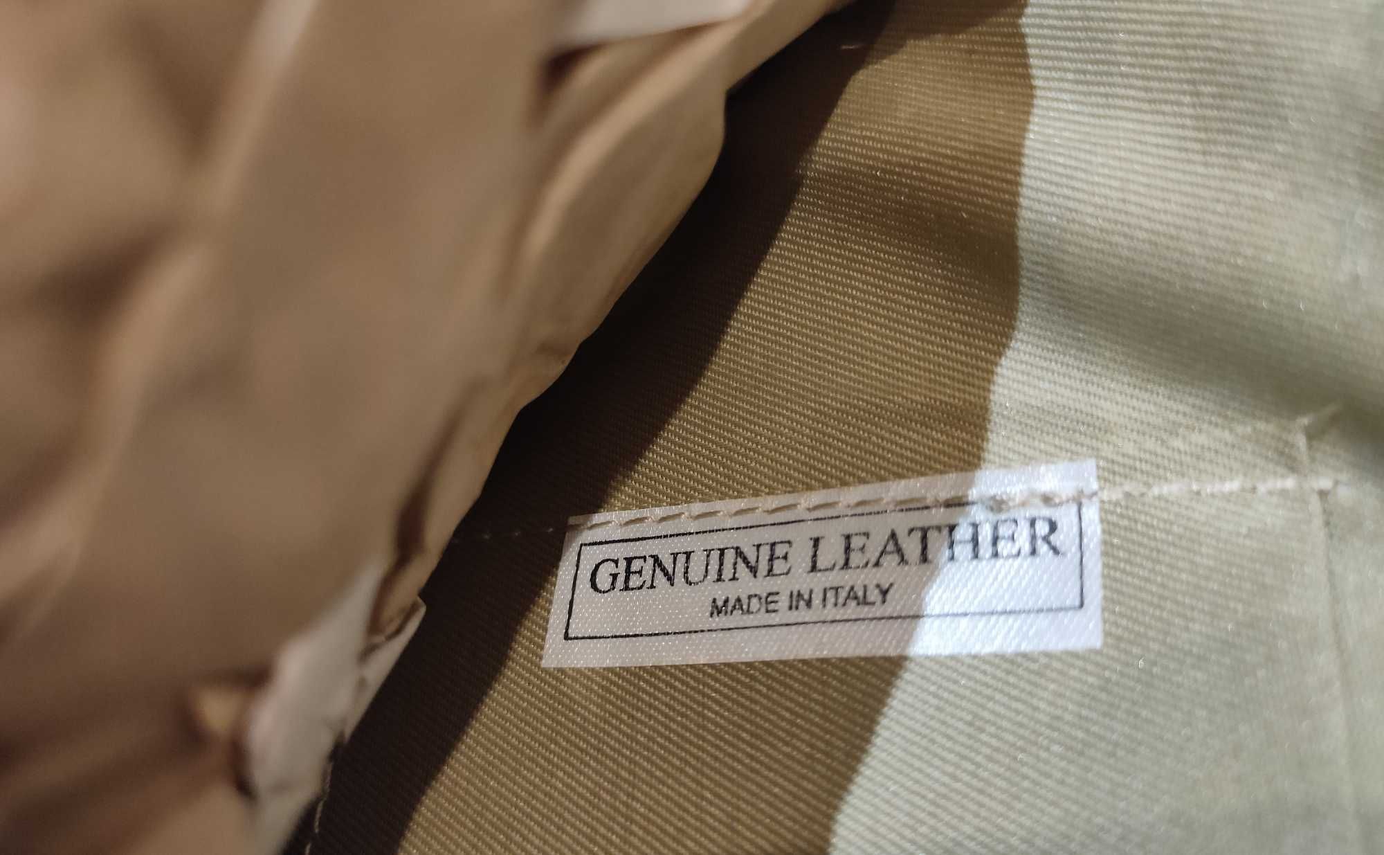 Nerka torebka  skóra naturalna Genuine Leather Włoska / Made in ITALY